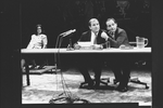 (L-R) Ann McDonough, Steve Hofvendahl and Zach Grenier in a scene from the Broadway production of the play "Mastergate"