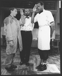 (L-R) Lonny Price, Zakes Mokae and Danny Glover in a scene from the Broadway production of the play "Master Harold And The Boys"