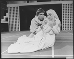 Mary Elizabeth Mastrantonio and John Getz in a scene from the NY Shakespeare Festival Central Park production of the play "Measure For Measure"