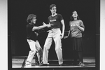 (L-R) Lonny Price, Jim Walton and Ann Morrison in a scene from the Broadway production of the musical "Merrily We Roll Along".