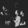 (L-R) Jim Walton, Ann Morrison and Lonny Price in a scene from the Broadway production of the musical "Merrily We Roll Along".