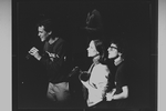 (L-R) Jim Walton, Ann Morrison and Lonny Price in a scene from the Broadway production of the musical "Merrily We Roll Along".