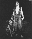 (R-L) William Hurt and Marcell Rosenblatt in a scene from the NY Shakespeare Festival Central Park production of the play "A Midsummer Night's Dream".