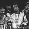 Mansoor Najee-Ullah, Frank Adu, Dorian Harewood and Brent Jennings in the stage production The Mighty Gents