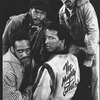 Mansoor Najee-Ullah, Richard Gant, Dorian Harewood and Brent Jennings in the stage production The Mighty Gents