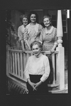 (L-R) Nancy Marchand, Elizabeth Wilson, Maureen O'Sullivan and Teresa Wright in a scene from the Broadway revival of the play "Mornings At Seven"