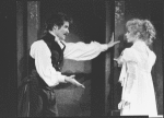 Kevin Kline and Blythe Danner in a scene from the NY Shakespeare Festival Central Park production of the play "Much Ado About Nothing".