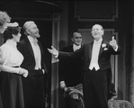Rex Harrison in a scene from the Broadway revival of the musical "My Fair Lady".