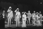 (4L-6L) Cheryl Kennedy, Rex Harrison and Cathleen Nesbitt in a scene from the Broadway revival of the musical "My Fair Lady".