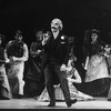 Milo O'Shea (C) in a scene from the Broadway revival of the musical "My Fair Lady".