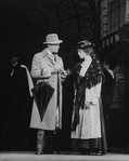 (L-R) Rex Harrison and Cheryl Kennedy in a scene from the Broadway revival of the musical "My Fair Lady".