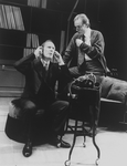 (R-L) Richard Chamberlain and Paxton Whitehead in a scene from the Broadway revival of the musical "My Fair Lady".