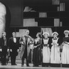 Richard Chamberlain (3L) in a scene from the Broadway revival of the musical "My Fair Lady".