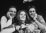 (R-L) John Lithgow, Lynn Redgrave and George Rose in a scene from the Broadway production of the play "My Fat Friend"