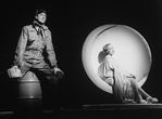 Tommy Tune and Twiggy in a scene from the Broadway production of the musical "My One And Only"