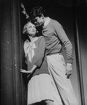 Tommy Tune and Twiggy in a scene from the Broadway production of the musical "My One And Only"