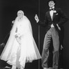 Tommy Tune and Twiggy getting married in a scene from the Broadway production of the musical "My One And Only"