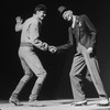 (L-R) Tommy Tune and Charles "Honi" Coles in a scene from the Broadway production of the musical "My One And Only"