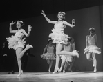 Women dancing in a scene from the Broadway production of the musical "My One And Only"