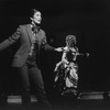 (L-R) Betty Buckley, Patti Cohenour and John Herrera in a scene from the Broadway production of the musical "The Mystery Of Edwin Drood".
