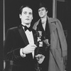 (L-R) John Vickery as Edward "Ned" Sheldon and Peter Michael Goetz as John Barrymore in a scene from the Broadway production of the play "Ned And Jack".
