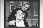 (L-R) John Vickery as Edward "Ned" Sheldon and Peter Michael Goetz as John Barrymore in a scene from the Broadway production of the play "Ned And Jack".