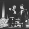 (R-L) John Vickery as Edward "Ned" Sheldon and Peter Michael Goetz as John Barrymore in a scene from the Broadway production of the play "Ned And Jack".