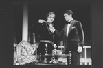 (R-L) John Vickery as Edward "Ned" Sheldon and Peter Michael Goetz as John Barrymore in a scene from the Broadway production of the play "Ned And Jack".