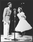 Stephen James and Kathy Andrini in a scene from the Broadway production of the musical "The 1940's Radio Hour".