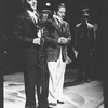 (L-R) Jeff Keller and Joe Grifasi in a scene from the Broadway production of the musical "The 1940's Radio Hour".