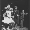 (L-R) Stephen James, Kathy Andrini, Joe Grifasi, Crissy Wilzak and Joseph Sommer in a scene from the Broadway production of the musical "The 1940's Radio Hour".