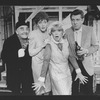 (L-R) Douglas Seale, Linda Thorson, Dorothy Loudon and Brian Murray in a scene from the Broadway production of the play "Noises Off"