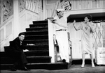 (L-R) Victor Garber, Paxton Whitehead and Linda Thorson in a scene from the Broadway production of the play "Noises Off"