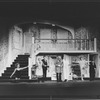 (L-R) Deborah Rush, Dorothy Loudon, Victor Garber, Brian Murray, Paxton Whitehead, Linda Thorson and Douglas Seale in a scene from the Broadway production of the play "Noises Off"