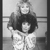 (T-B) Sally Struthers and Rita Moreno in a scene from the Broadway production of the play "The Odd Couple"