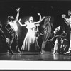 La Chanze (3L) in a scene from the Broadway production of the musical "Once On This Island".