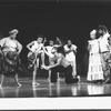 La Chanze (2L) in a scene from the Broadway production of the musical "Once On This Island".