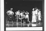La Chanze (2L) in a scene from the Broadway production of the musical "Once On This Island".