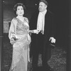Kitty Carlisle Hart and George S. Irving in a scene from the Broadway revival of the musical "On Your Toes"