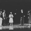 (L-R) Peter Slutsker, Lara Teeter, Christine Andreas, George S. Irving and Dina Merrill in a scene from the Broadway revival of the musical "On Your Toes"