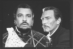 (L-R) James Earl Jones and Christopher Plummer in a scene from the Broadway revival of the play "Othello".