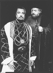 (L-R) James Earl Jones and David Sabin in a scene from the Broadway revival of the play "Othello".