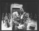 Moses Gunn and Roberta Maxwell in a scene from the American Shakespeare Festival production of the play "Othello".