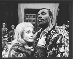Moses Gunn and Roberta Maxwell in a scene from the American Shakespeare Festival production of the play "Othello".