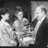 (L-R) Elizabeth McGovern, Marian Seldes and George N. Martin in a scene from the off-Broadway production of the play "Painting Churches"