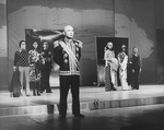 Mako (C) in a scene from the Broadway production of the musical "Pacific Overtures".