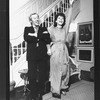 Songwriters Adolph Green and Betty Comden in a scene from the Broadway production of the musical "A Party With Comden And Green"