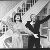 Songwriters Adolph Green and Betty Comden in a scene from the Broadway production of the musical "A Party With Comden And Green"