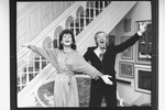 Songwriters Adolph Green and Betty Comden in a scene from the Broadway production of the musical "A Party With Comden And Green"