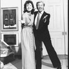 Songwriters Adolph Green and Betty Comden in a scene from the Broadway production of the musical "A Party With Comden And Green"